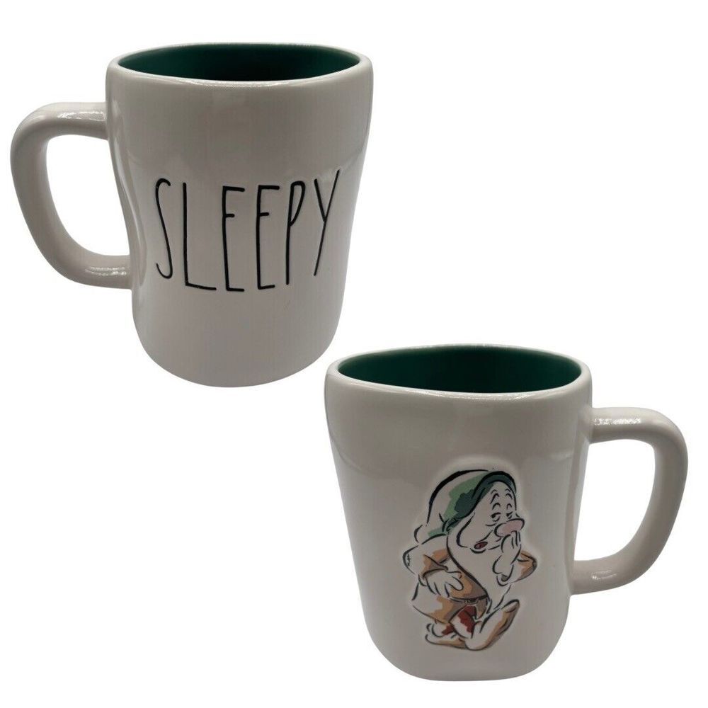 Rae Dunn "Sleepy" Snow‎ White & Seven Dwarfs Disney Princess Large Ceramic Mug